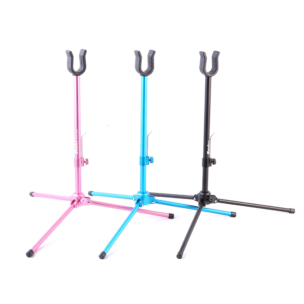 Archery Bow Stand Aluminum Alloy Foldable Portable Adjustabl
