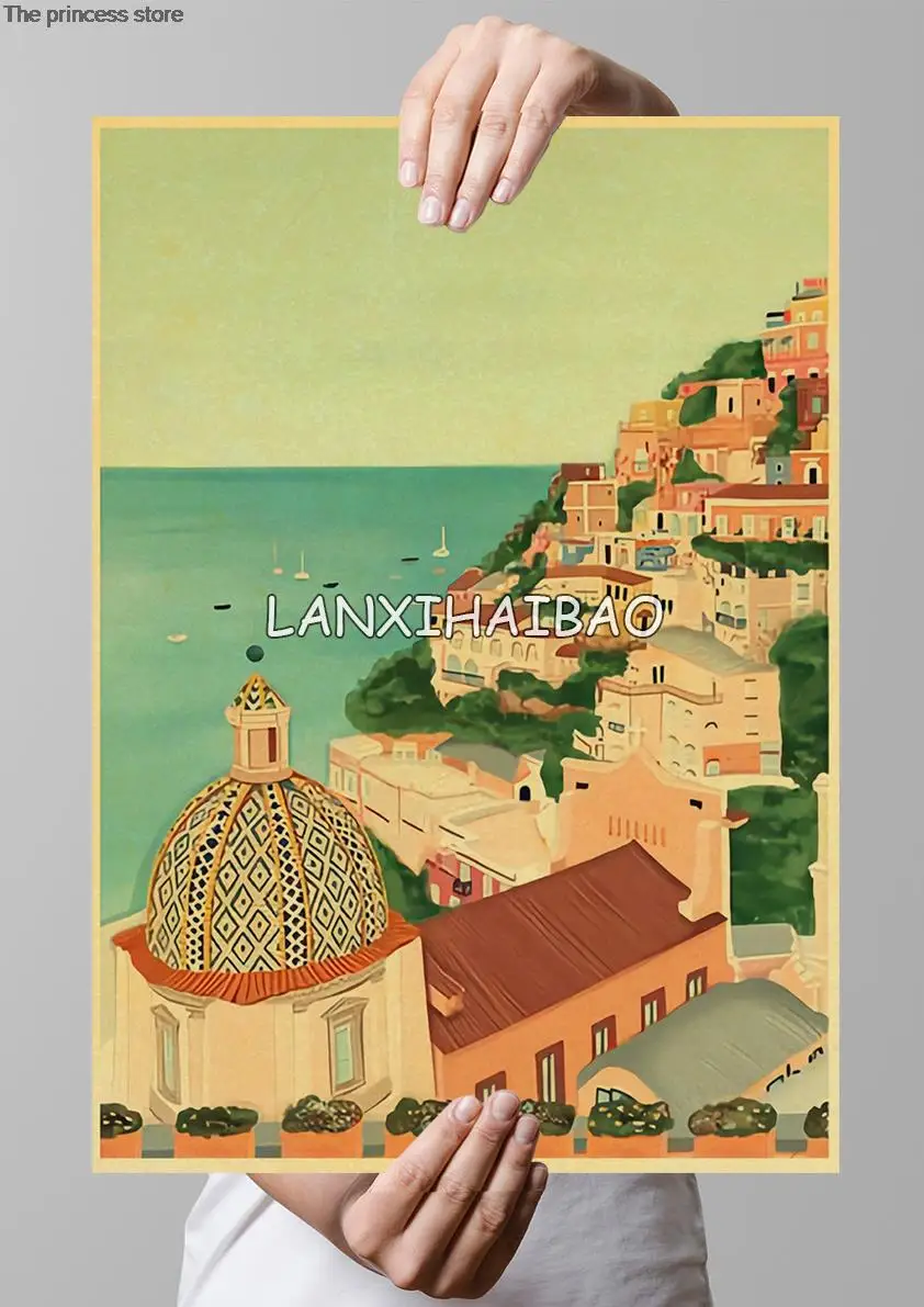 Декоративные картины из аниме Рим Дубай пейзаж знаменитого города походный