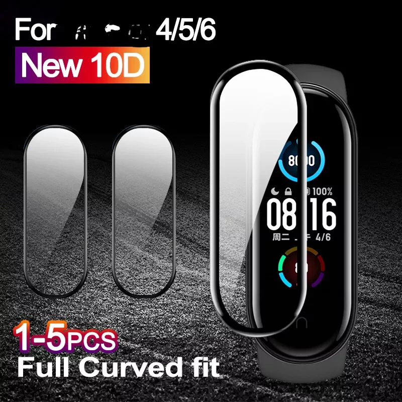 Full Curved watch Film  MI band 4 5 6 Screen Protector for Miband 4 5 6 Soft Screen Protective Watch Accessories enlarge