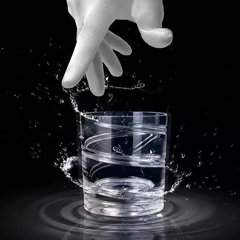 Бар Горячая оригинальные часы с вращающимся виски стекло Rock резным дизайном