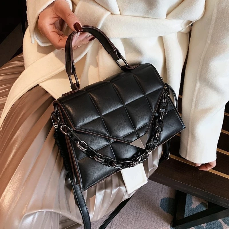 

Vintage Small Grid Crossbody Messenger Totes 2022 Women's Designer Fashion Office Handbag Luxury Brand Trendy Shoulder Bag Purse