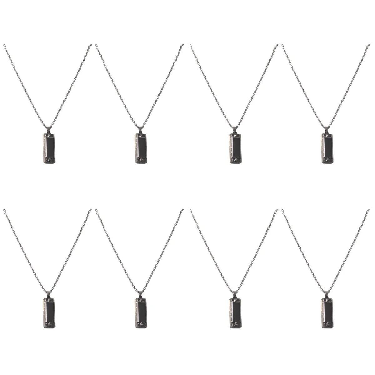

Harmonica Necklacejewelry Instrument Whistle Pick Mini Chain Neck Dangle Kids Steel Guitarmouth Pendant Stainlessinstruments