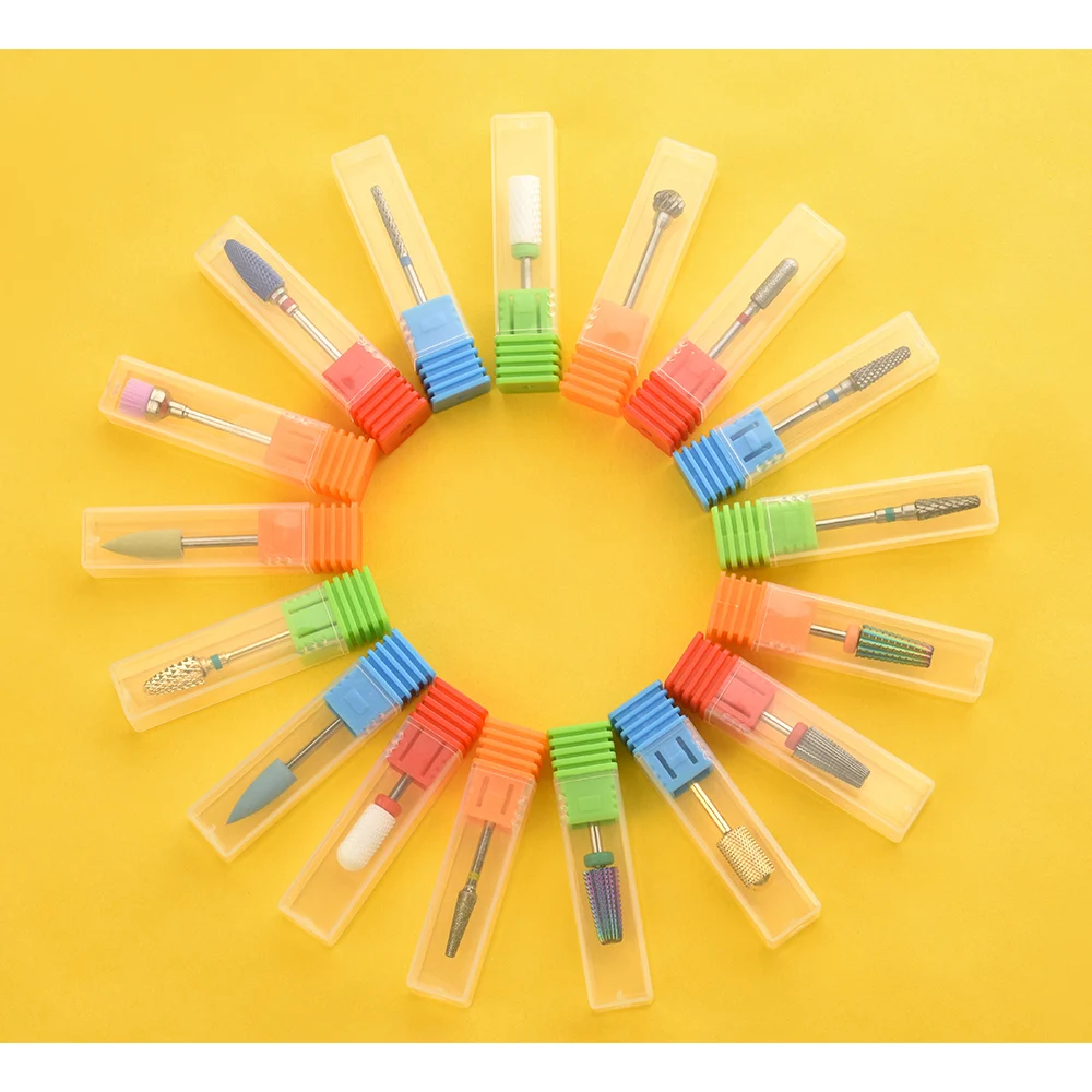 5 sztuk/zestaw uchwyt na wiertła do paznokci puste pudełko frez ekspozytor pojemnik przechowywania akrylowe akcesoria Manicure narzędzia