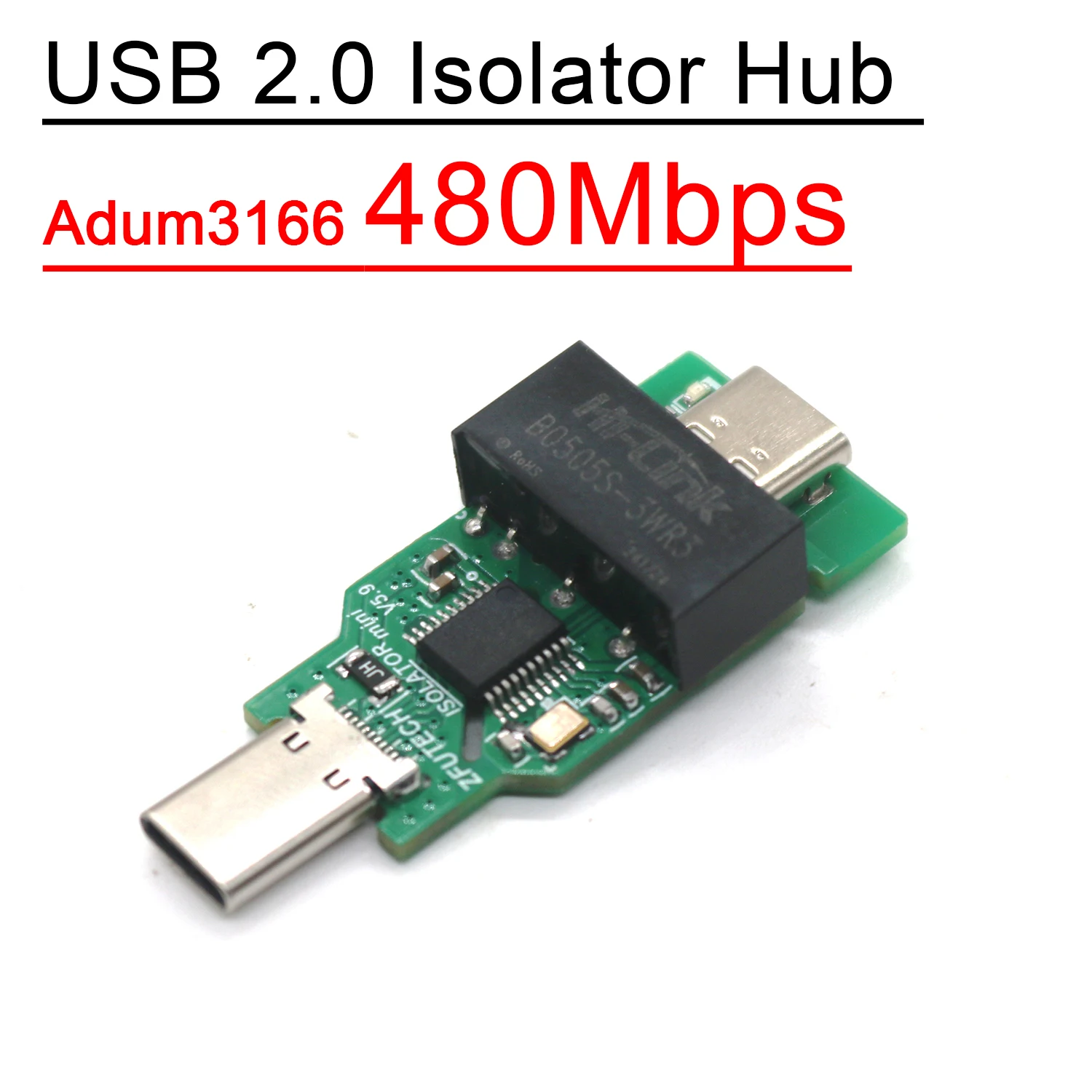 Adum4166 3166 USB Изолятор 480 Мбит / с Изоляция 2.0 Высокоскоростная отладка ПК Audio DAC