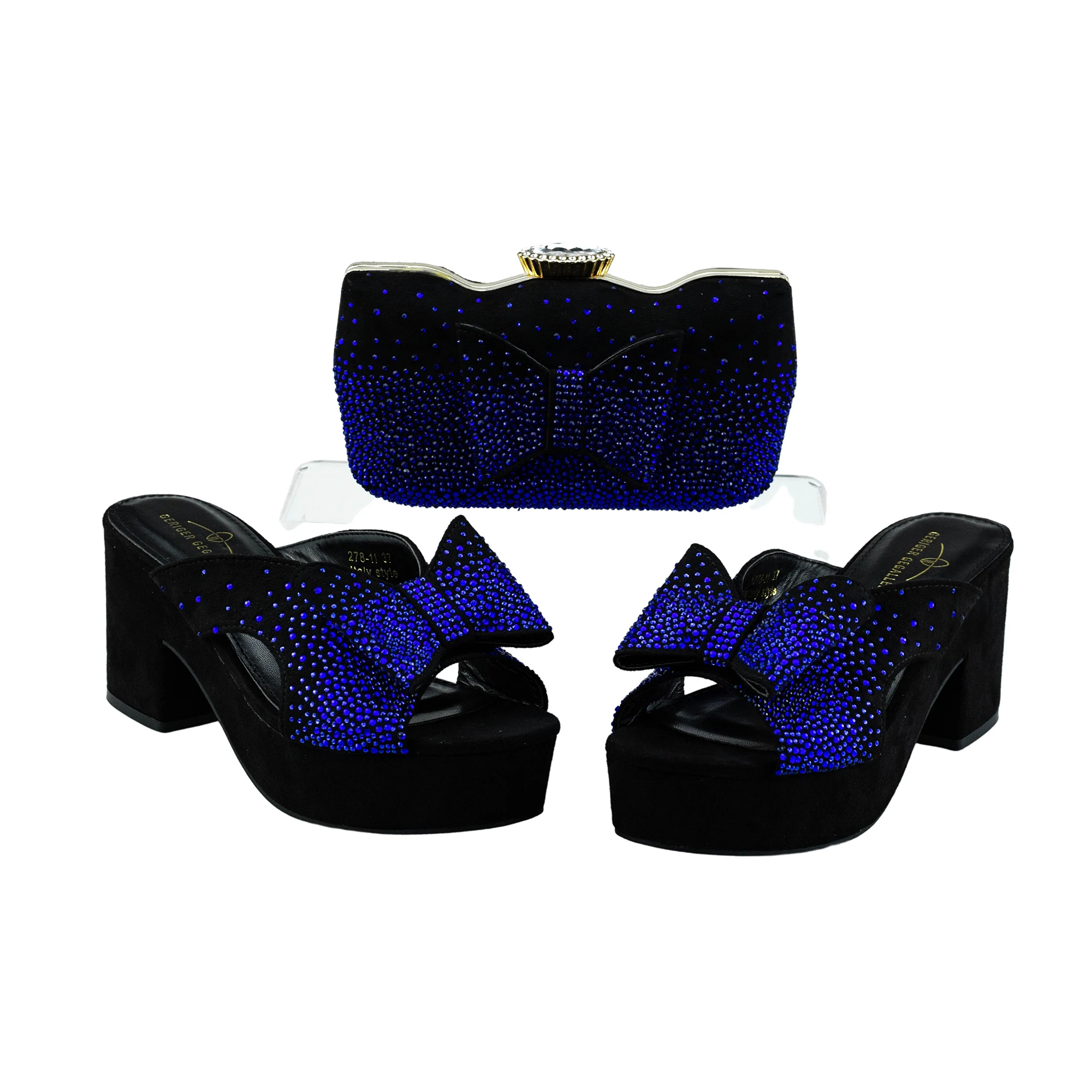 Red Bridal Pumps Heel Shoe with Purse to Match 2023 Chunky Sandals Glitter Luxury Rhinestone Sandal Bling Bling Comfy Shoe Purse