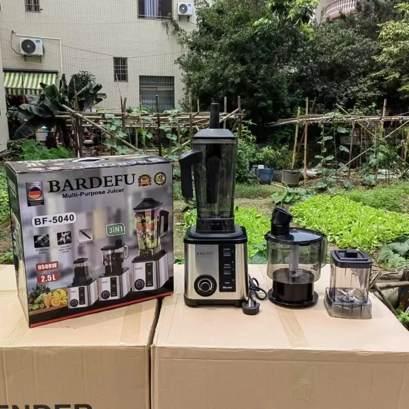 3 в 1 Серебряный блендер crest BARDEFU л 9500 Вт Мощный mixeur комбайн для продуктов Блендер