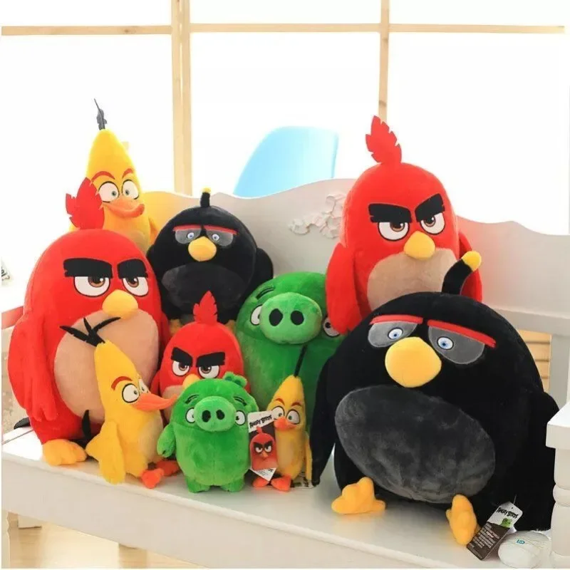 

Cartoon Angry Birds animation peripheral children's cute plush toys Kawaii doll ornaments personalized exquisite holiday gifts