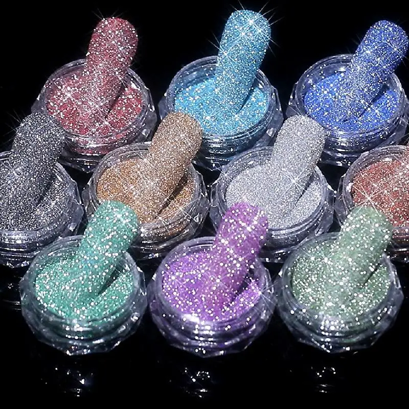 Reflective Powder Fluorescent Glitter Powder Shinning Chrome Pigment Dust Manicures Decoration
