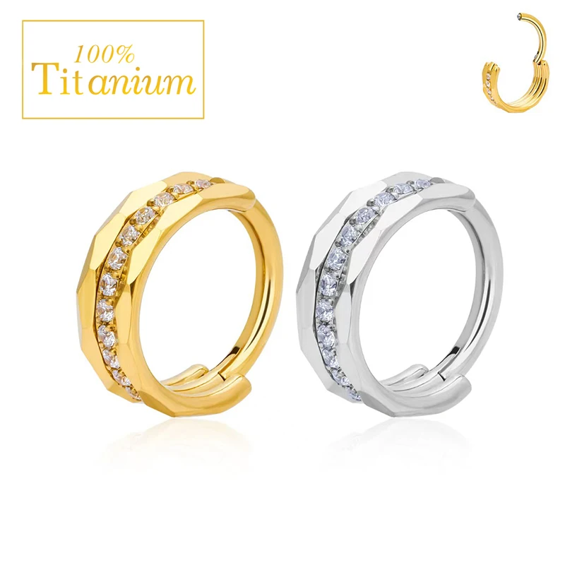 Ювелирные изделия для пирсинга козелка ушей G23 титановая перегородка кольцо в