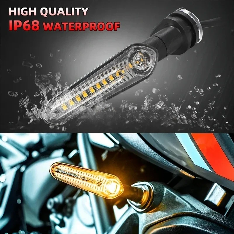 Фото Светодиодные указатели поворота для Yamaha MT07, Tenere 700, XJ6, FZ6, MT09, Tracker 900, MT10, MT03, FZ25, индикаторные лампы №5