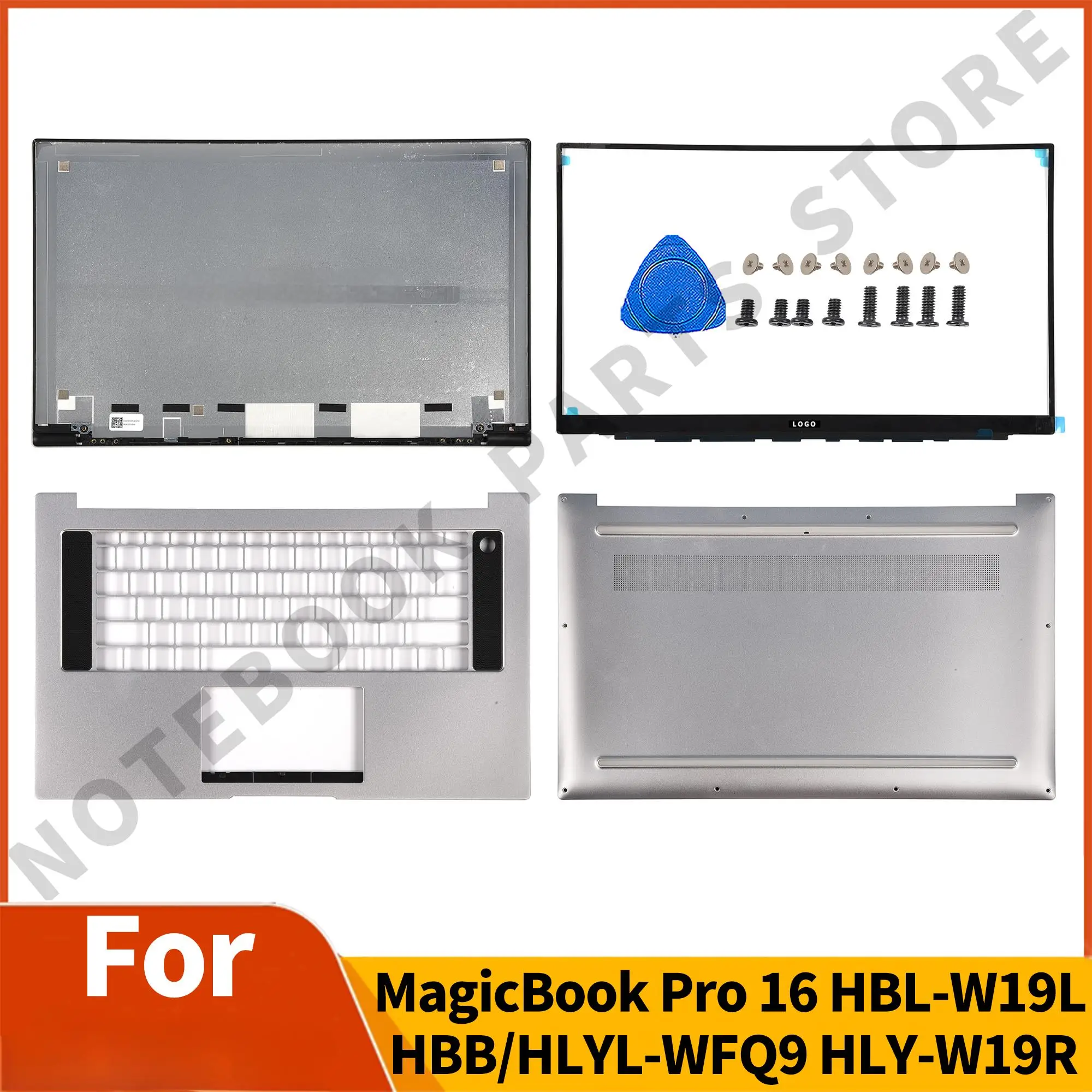 Детали для ноутбука MagicBook Pro 16 HBL-W19L HBB/HLYL-WFQ9 HLY-W19R задняя крышка ЖК-дисплея