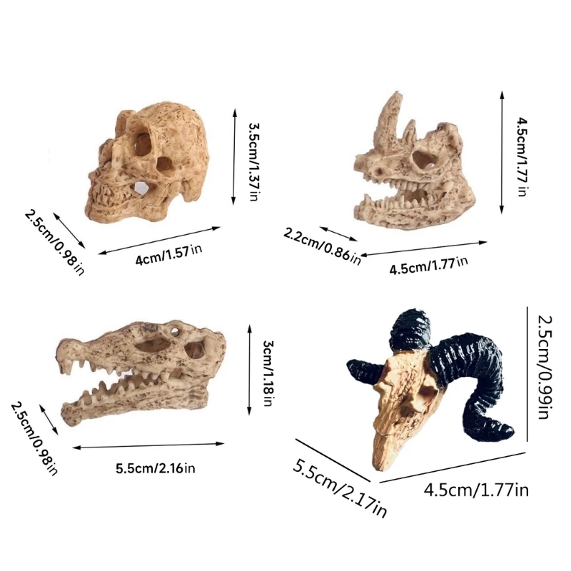 Миниатюрные украшения в форме черепа для бонсай пейзаж аквариума сделай сам