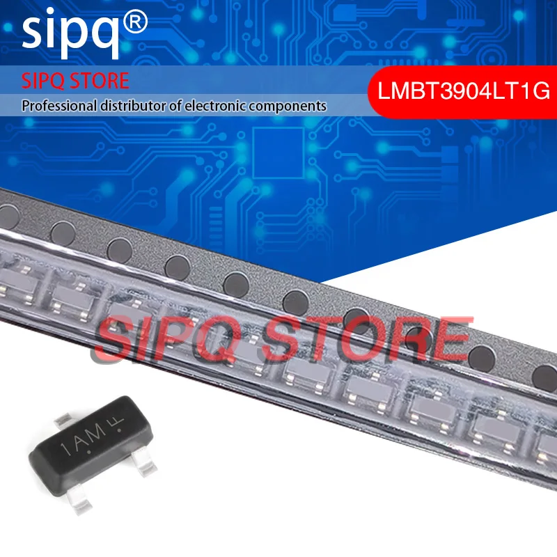 100-3000 шт./партия, LMBT3904LT1G LMBT3904 SILKSCREEN 1AM 40V 200mA SOT-23 транзистор общего назначения, новый оригинальный аутентичный продукт