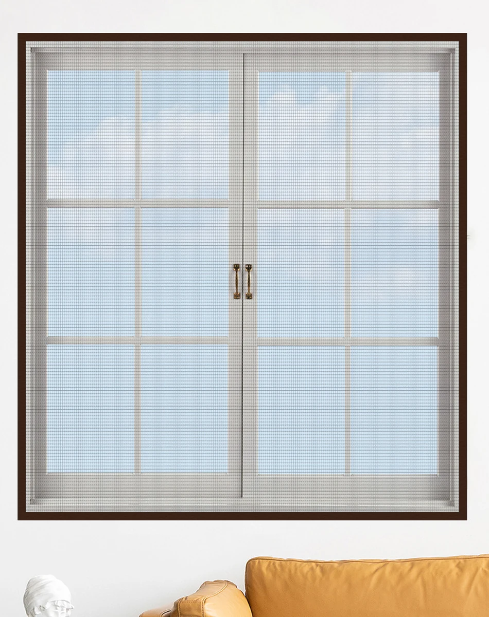 

Home detachable and washable window mesh adhesive black mosquito screen mesh mosquito net for windows can be customized for free