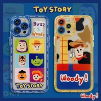 disney toy story buzz lightyear phone cases for iphone 12 11 pro max mini xr xs max 8 x 7 couple anti drop soft clear tpu cover