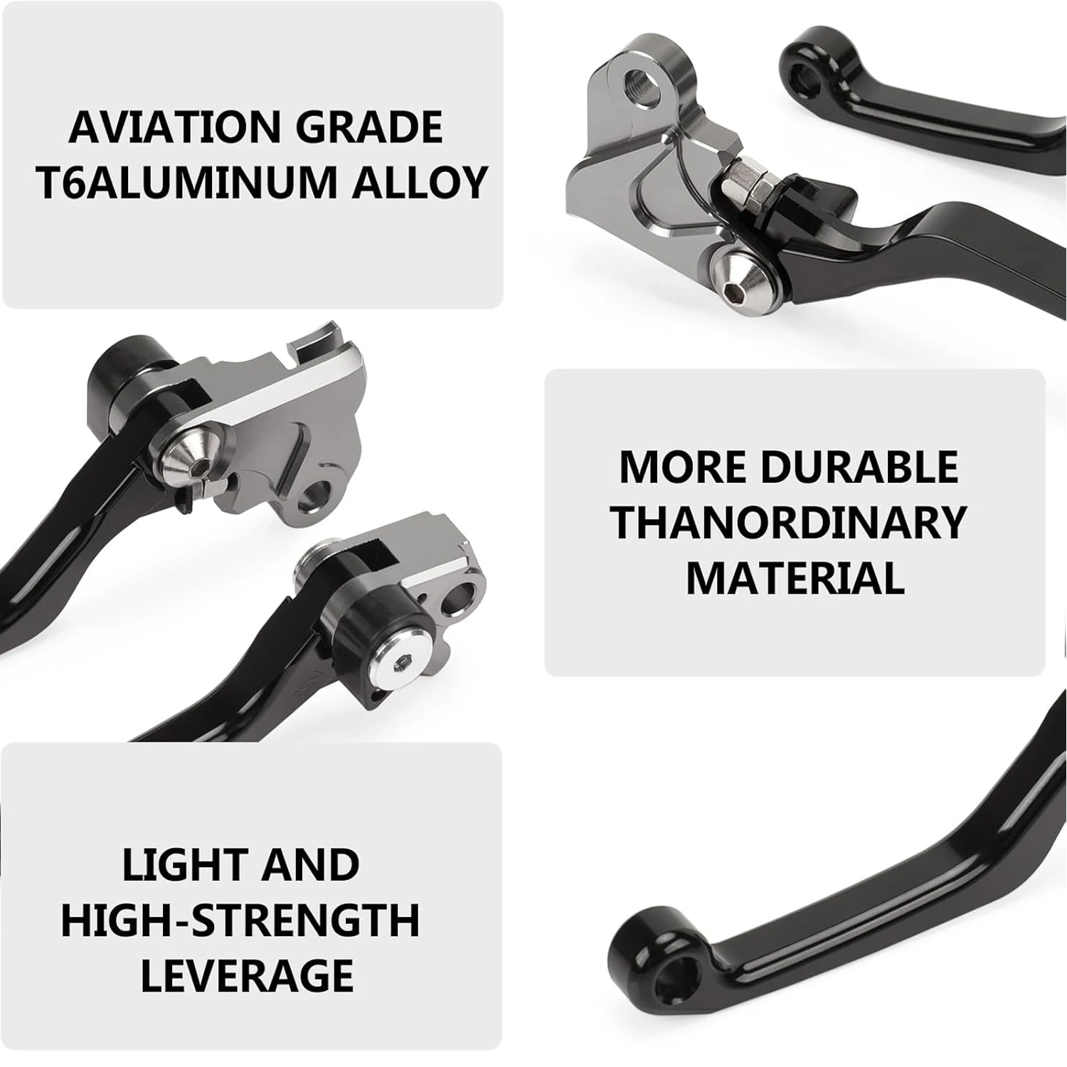 Фото Для Honda XR250 96-04 XR400 96-04 CR500 92-01 CR125R 250R 92-03 Спортивные ручки с перекрестным шарниром Складной складной тормозной рычаг сцепления №4