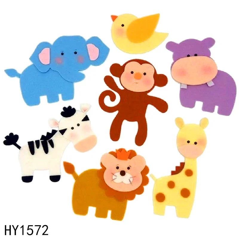 DIYElephant Monkey Mippo Bird Lion Giraffe Zebra HY1572 Деревянные штампы подходят для обычных высекающих