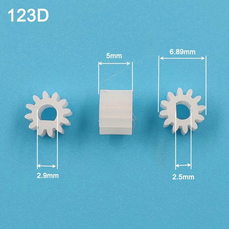 Шестерня с 12 зубьями, 0.5M, OD7мм, 12T, из POM-пластика, 122A, 123A, 122.5A, 123AD, для моделей самолетов, запчасти, шестерни (art.: 3920daefb9ec6) - 3920daefb9ec6