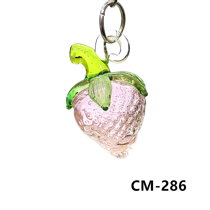 Стеклянный кулон клубника JSSMTLP