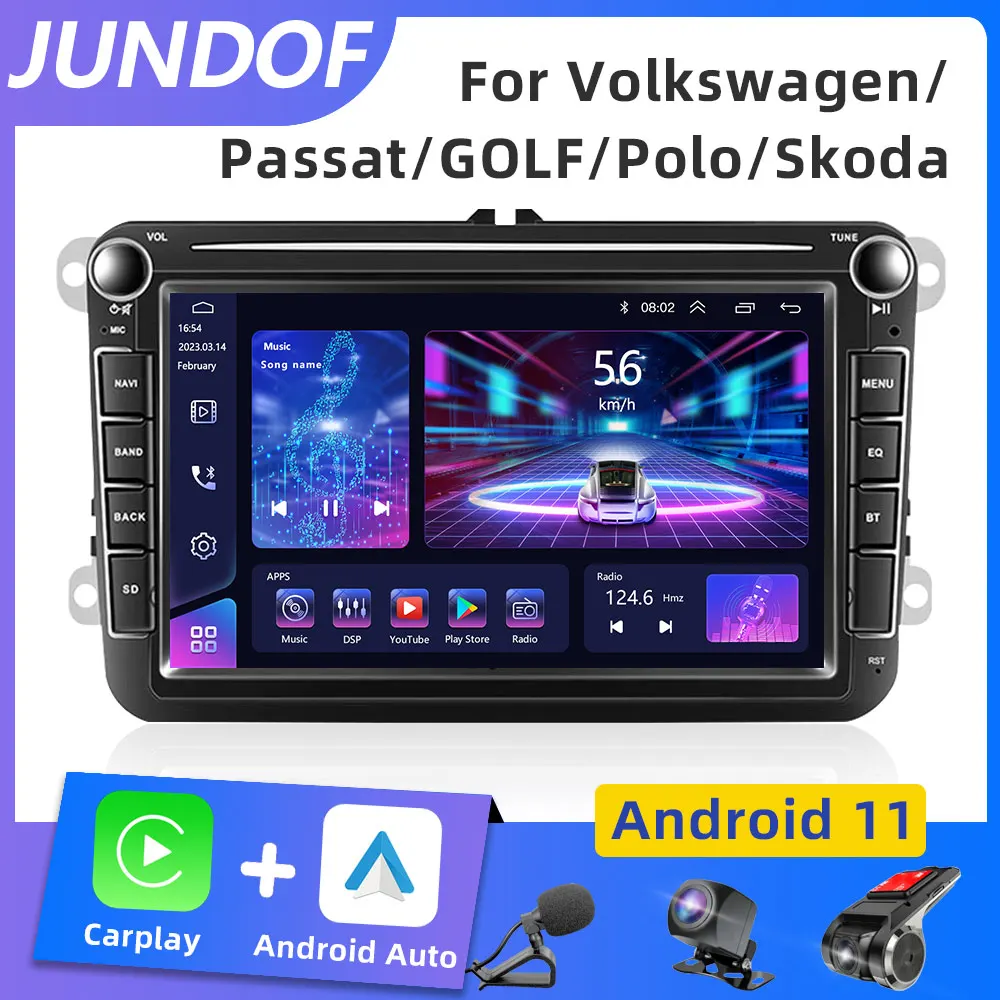JUNDOF 2 din Android Car Radio For VW Volkswagen Passat B5 B