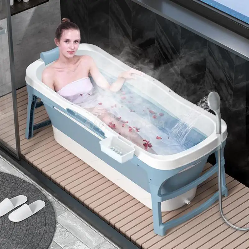

Bathtub adult folding bathtub adult full body bathtub thickened bathtub covered bathtub folding bathtub