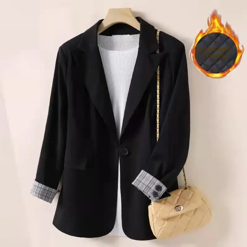 Женская черная стильная утягивающая куртка в западном стиле с длинными рукавами