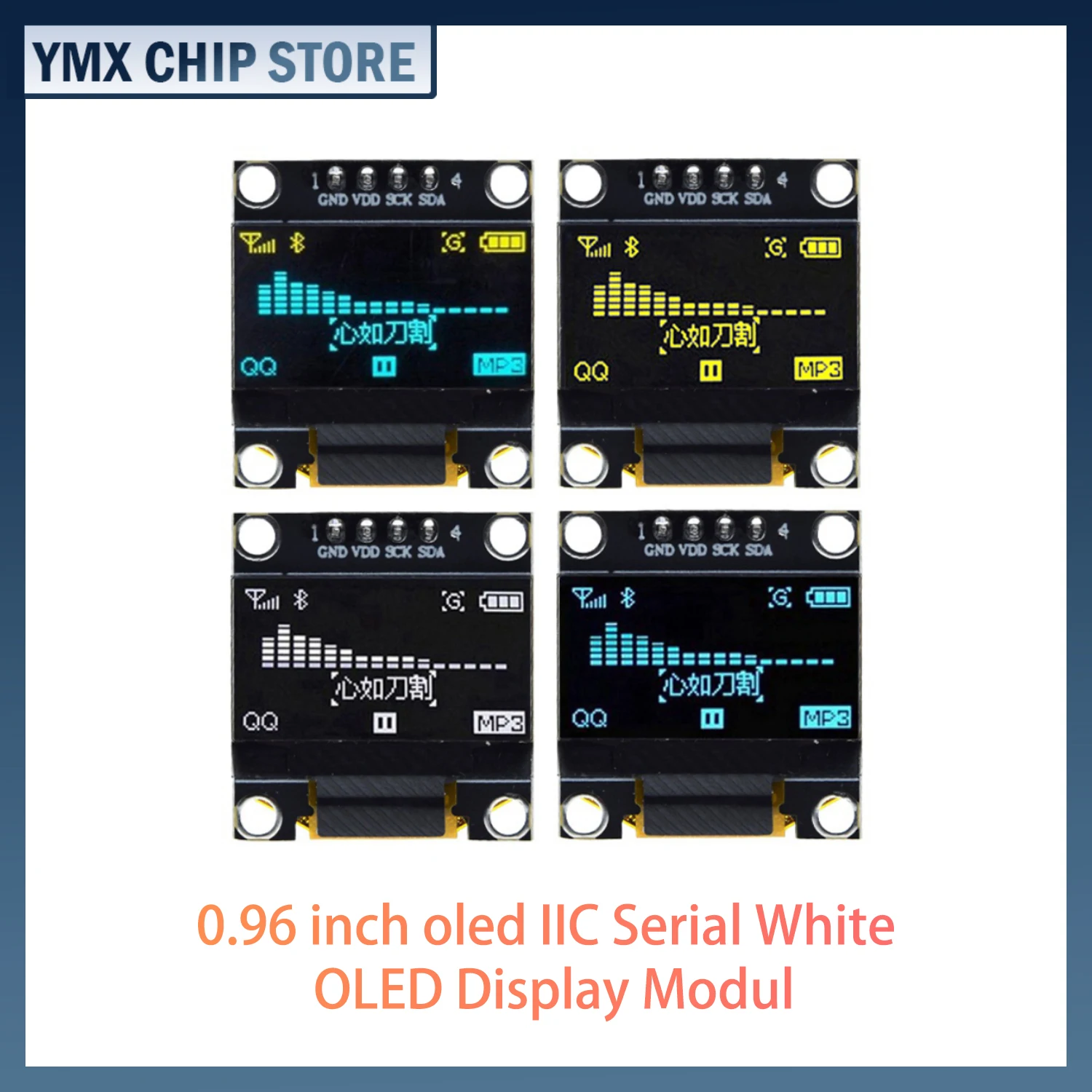 

Oled-дисплей 0,96 дюйма, IIC, серийный белый OLED-дисплей, модуль 128X64 I2C SSD1306 12864 фотоэлементов для Arduino