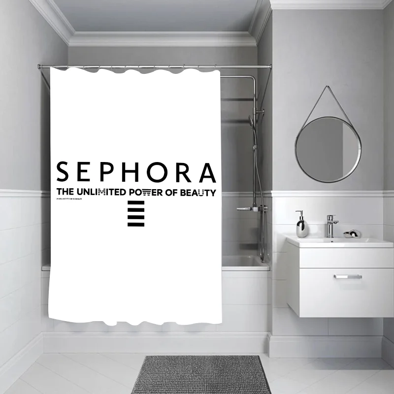 Складная Занавеска Для Душа Водостойкая Ткань Набор Разделителей Экрана Ванной