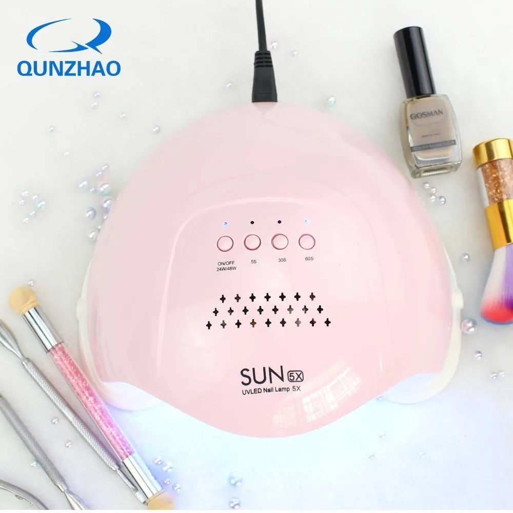 Sun5x 48 Вт УФ светодиодная лампа для ногтей сушилка отверждения Гель-лак маникюра