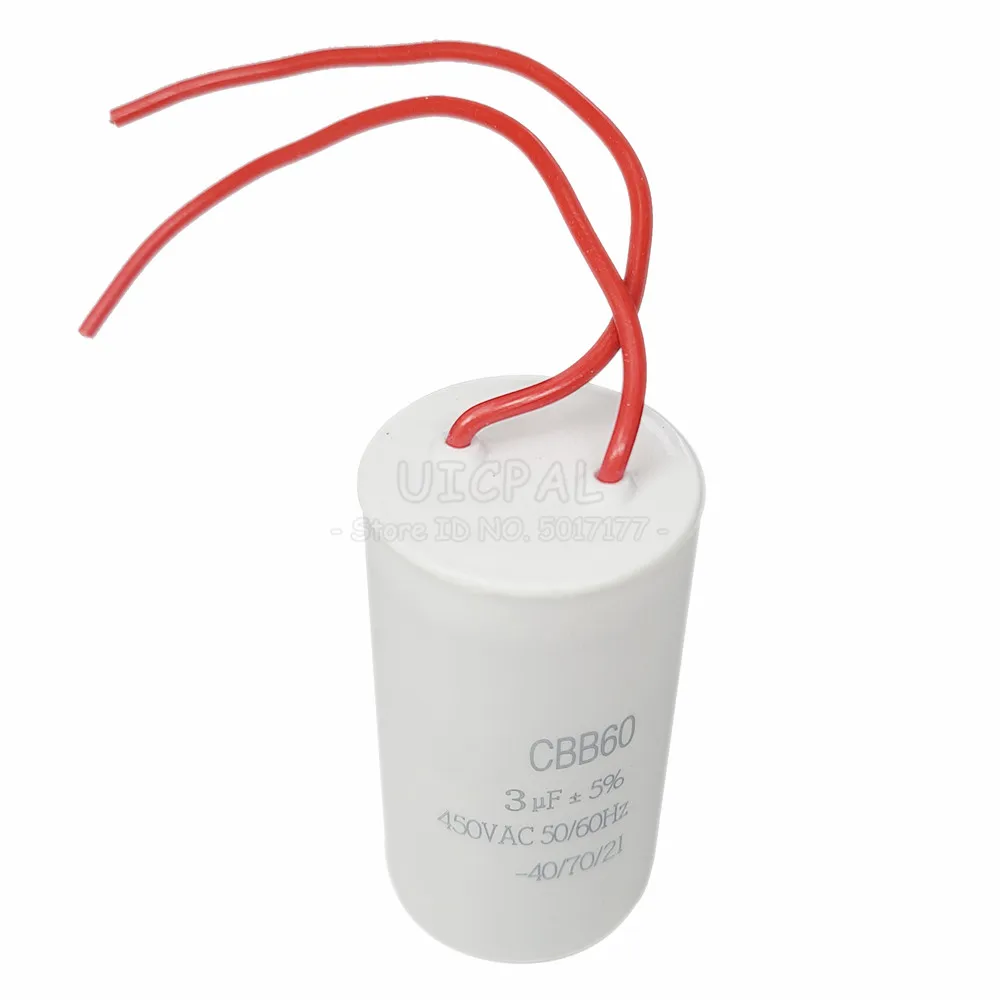 Motor Run Capacitors CBB60 450V AC 3/4/5/6/8/10/12/14/15/20/