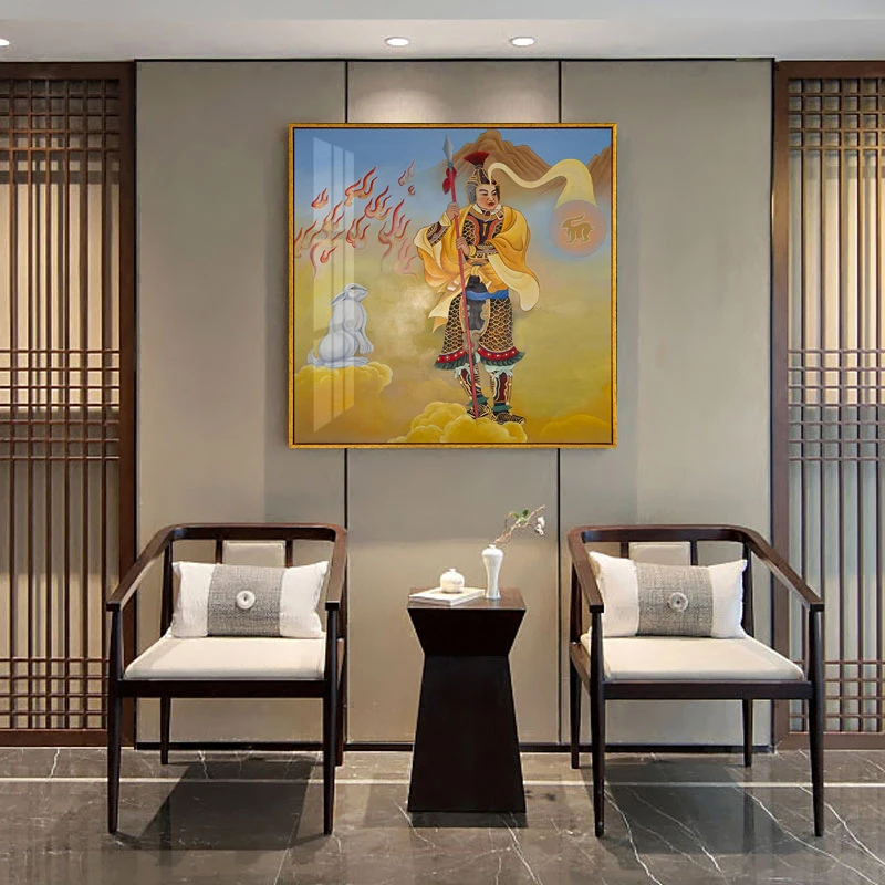 Poster Thangka Five Manjushri Painting Tibet India Chinese Religious Canvas Printmaking Art Wall Picture Home Decoration