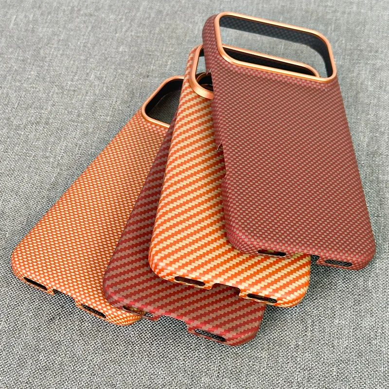 Фото Оригинальный чехол из арамидного волокна Dupont Kevlar для iPhone 17 Pro Max 17 Pro, магнитный, противоударный, люксовый, задняя крышка №5