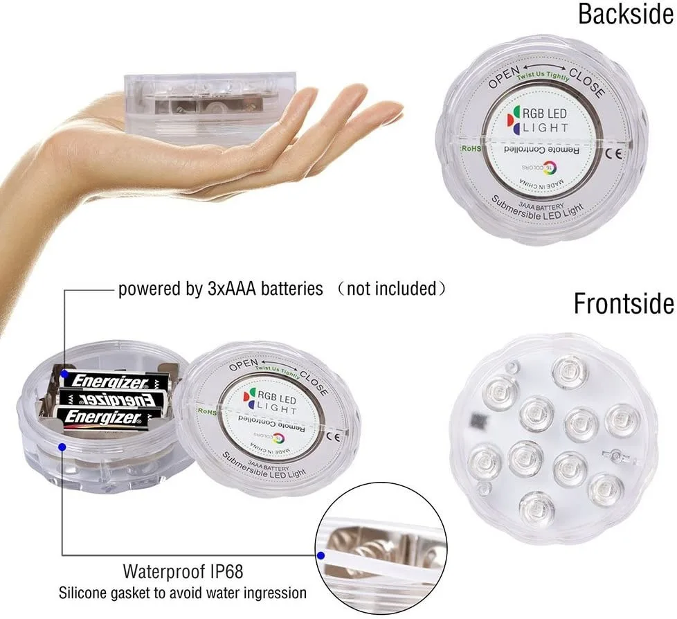 Обновленные погружные светодиодные фонари с дистанционным подводным освещением