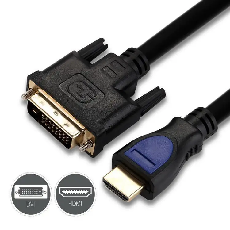 

1,5 м Hdmi-совместимый штекер к Dvi D 24 + 1 Штекерный адаптер кабель двунаправленная передача