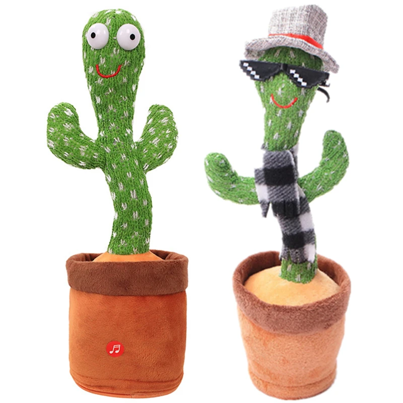 CAIBEI говорящий кактус электронные плюшевые игрушки танцор пение и танцы для детей