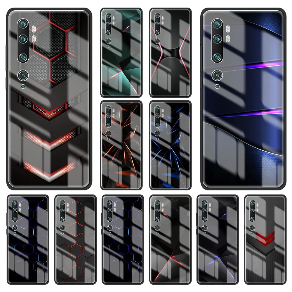 

Black Light Dark Figures Tempered Glass for Xiaomi POCO F3 F4 GT 5G F2 PRO C3 M2 X2 X3 NFC M4 Funda poco x3 pro Phone Case Cover