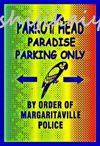 Металлическая вывеска Parrothead Parking