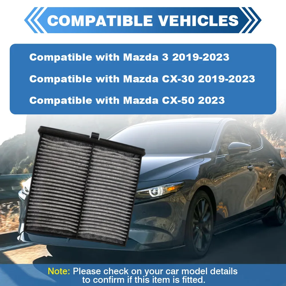 

BDTS61J6X, MP111BDGF, BDGF-61-J6X Автомобильный активированный воздушный фильтр салона для Mazda 3 CX-30 2019 2020 2021 2022 2023 CX-50 2023