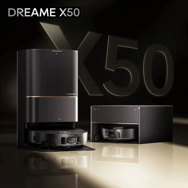 Интеллектуальный подметальный робот Dreame X50 Pro с высокой мощностью всасывания 19500