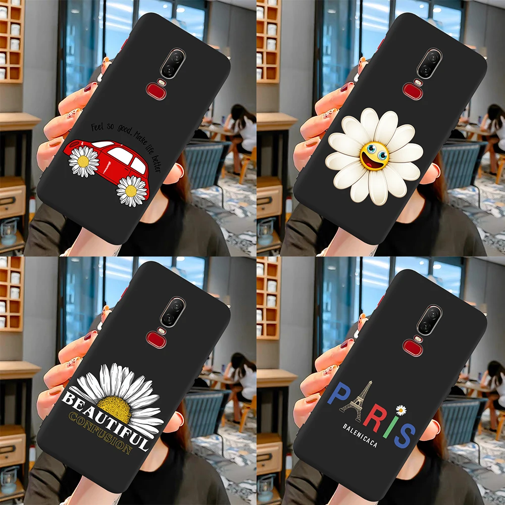

2022 Luxury Fashion Smile Daisy Flower for Oneplus 8 5 6 7 One Plus 5T 6T 7T 8 Pro Phone Case Cover Shell Coque Funda Etui Capas