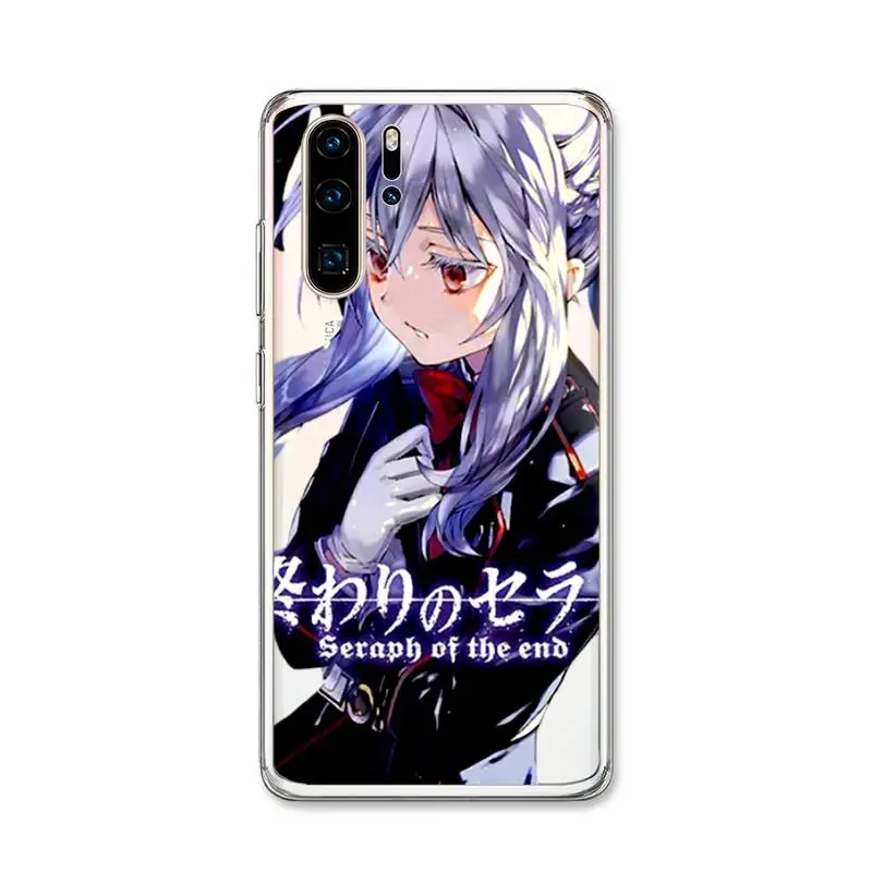 Чехол для телефона Hiiragi Shinoa с аниме серафом конца Huawei P30 P20 Pro P40 Mate 20 Lite P Smart Z Y5 Y6 Y7 2019