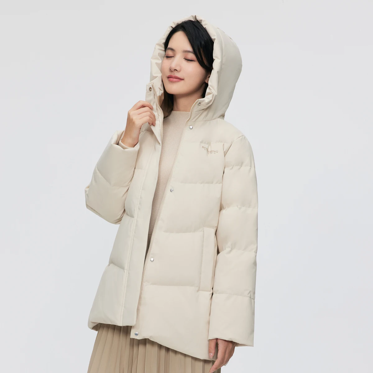 BOSIDENG 2024 новый пуховик для женщин теплая зимняя куртка утепленная