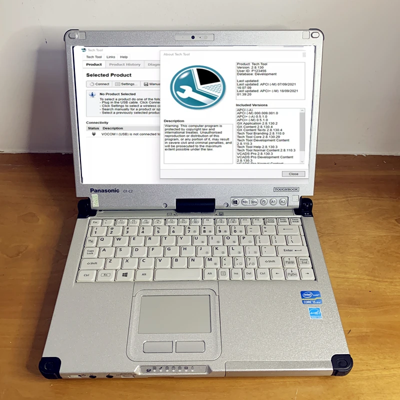 2022 технологический инструмент премиум-класса 2.8.130 для volvo PTT VCADS (REAL Development) с инструментом разработчика, хорошо установленным на ноутбуке Φ i5 8GB