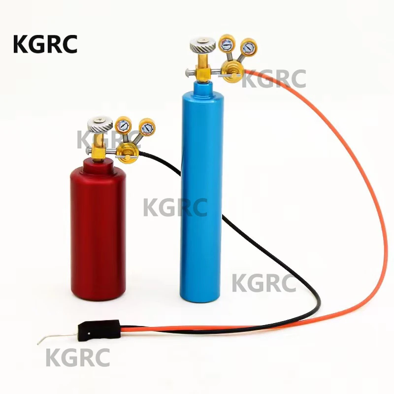 

2pcs Aluminum Alloy Oxygen Acetylene Bottle For 1/10 RC Crawler 1/14 Tamiya RC Truck TRX-4 G500 TRX6 G63 Scania Axial SCX10 Y007