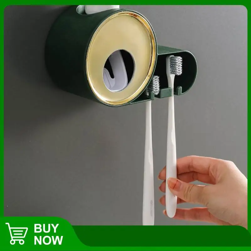 

Environmental Protection Material Wall-mounted Toothbrush Holder Moisture-proof Waterproof Punch-free Toothbrush Holder