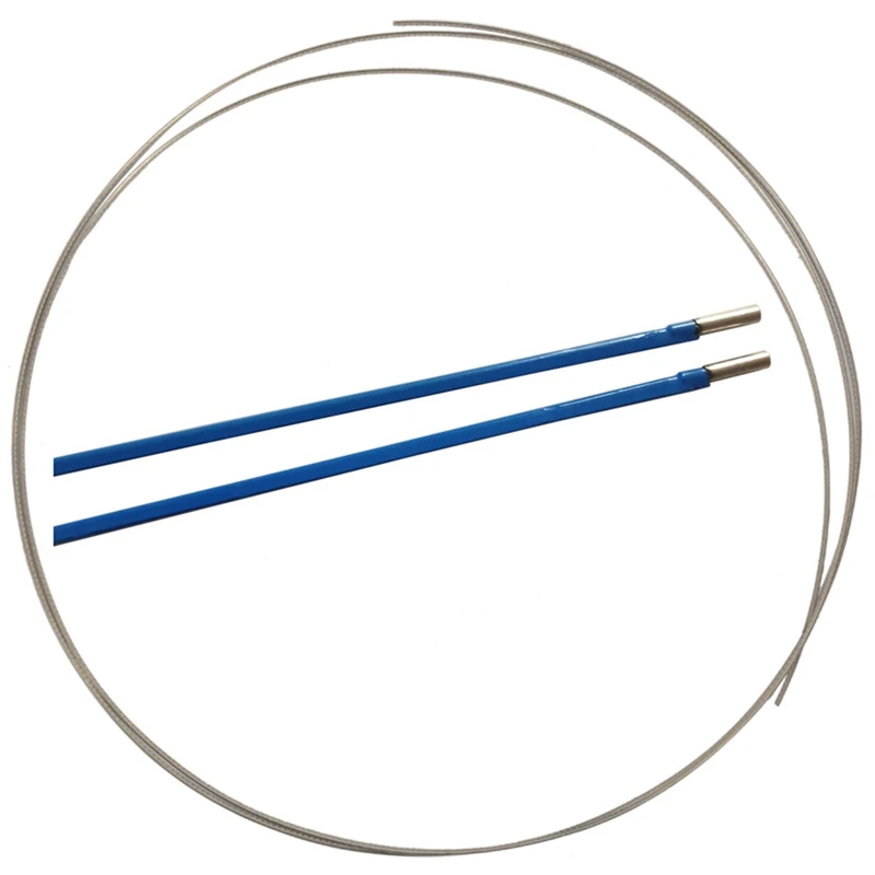 

2 шт. двухсторонний стержень типа гитарная ферма стержень сталь 9X440 мм синий с 8 футами Cupronickel лад Проводные Лады 2,9 мм ширина для
