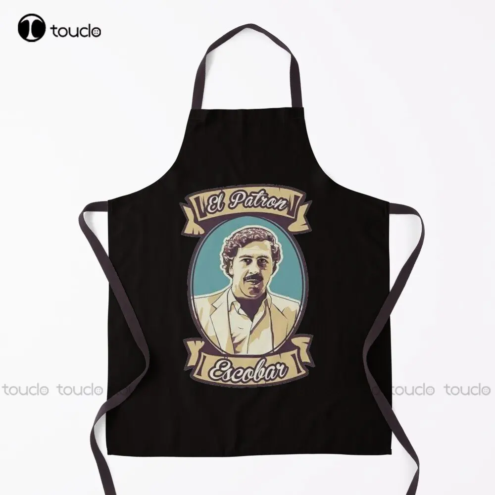 

The King Escobar Apron Pablo Escobar Plata O Plomo Colombian Drug Lord Garden Kitchen Household Cleaning Custom Apron New