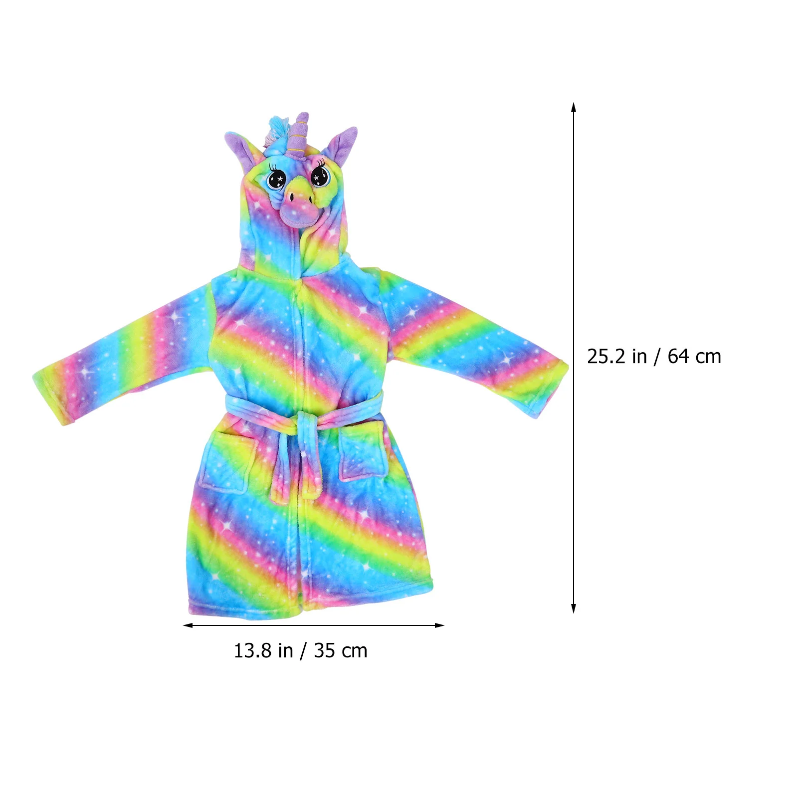 

Kids Bathrobe Cartoon Nighty Flannel Pajamaschildrengirls Sleepwear Hooded Nightgown Bathrobes Robe Warm Baby Stripe Gifts Boys