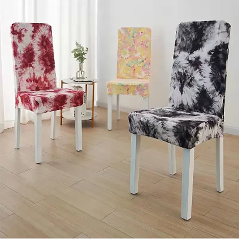 

Floral Print Polyester Chair Cover Dining Room Anti-dirty Kitchen Elastic Stretch Chair Slipcovers For Office Hotel Wedding