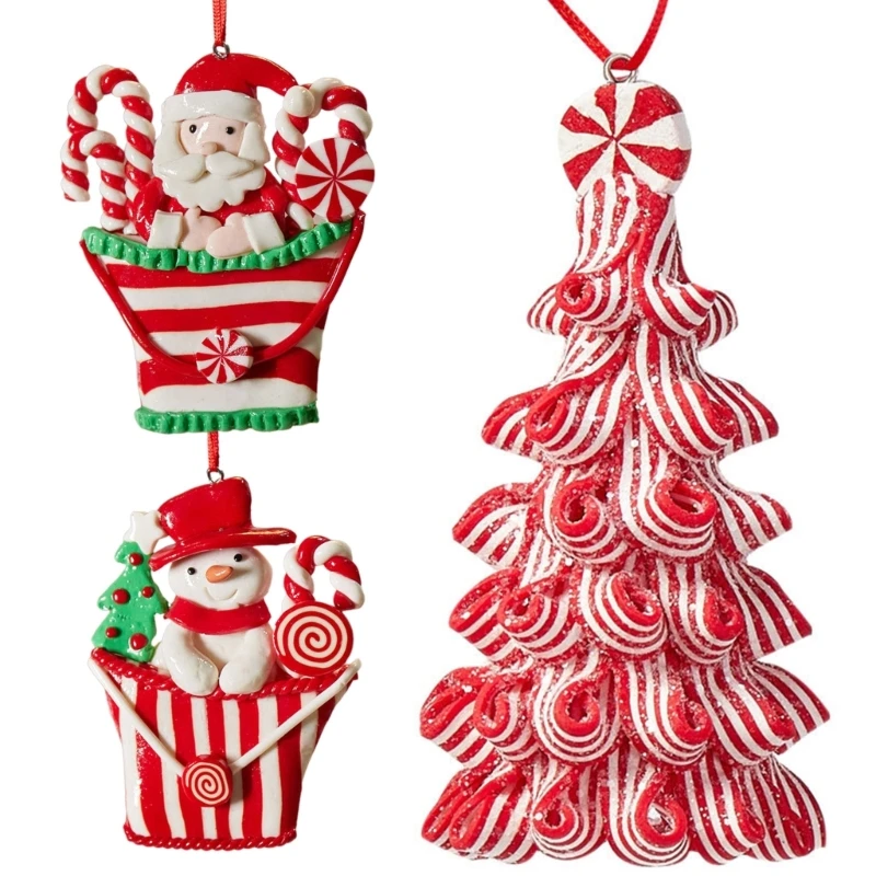 

Christmas Soft Pottery Pendant Hangable Ornament Crafts